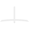 Ekena Millwork Bellingham Architectural Grade PVC Gable Bracket, 84"W x 45 1/2"H x 4"D x 4"F, 13/12 Pitch GBP084X46X0404BEL00 - alternate 2